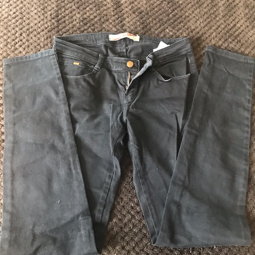 Zara denim jeans black Sz 4
